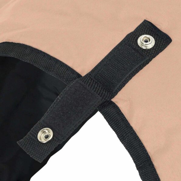 vidaXL Plášť pre kone Kapučínová 155 cm Polyester – Obrázok 8