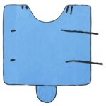 vidaXL Plášť pre kone Plný aqua Polyester – Obrázok 6