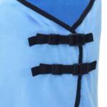 vidaXL Plášť pre kone Plný aqua Polyester – Obrázok 7