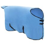 vidaXL Plášť pre kone Plný aqua Polyester – Obrázok 3