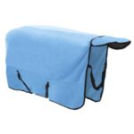 vidaXL Plášť pre kone Plný aqua Polyester – Obrázok 5