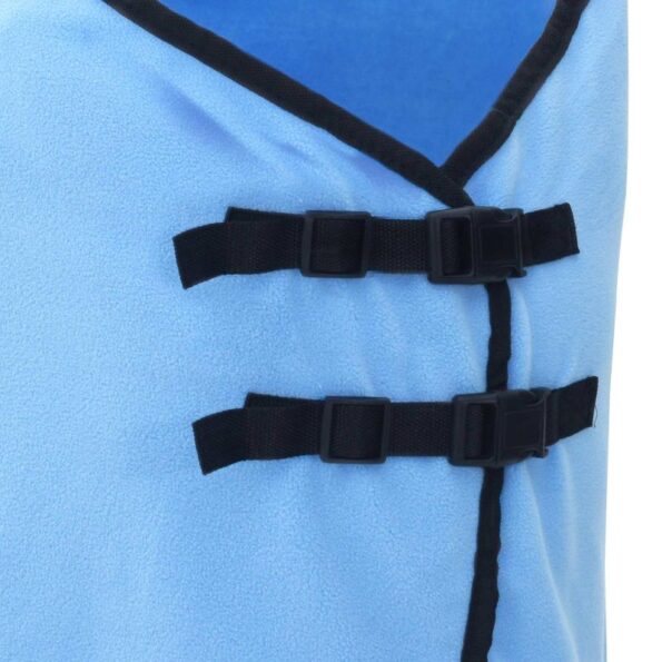 vidaXL Plášť pre kone Plný aqua Polyester – Obrázok 7