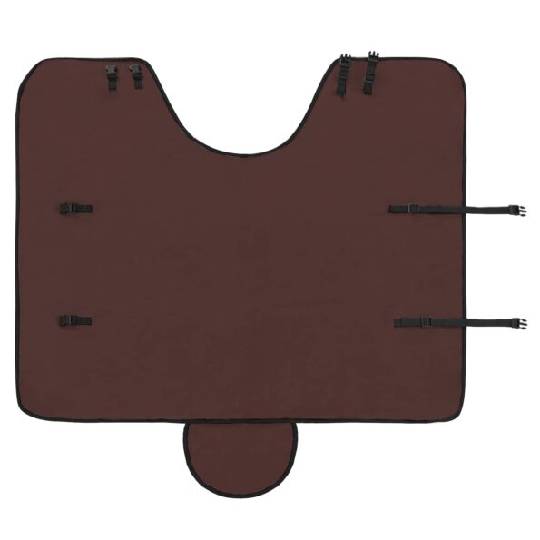 vidaXL Plášť pre kone Plná tmavohnedá Polyester – Obrázok 6