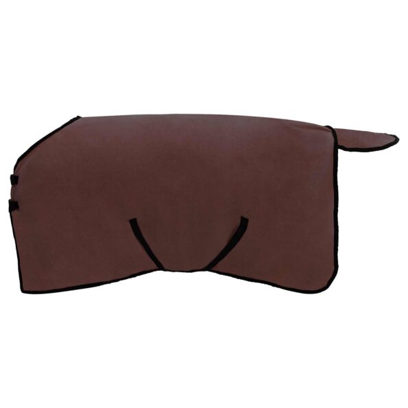 vidaXL Plášť pre kone Plná tmavohnedá 85 cm Polyester – Obrázok 4
