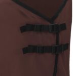 vidaXL Plášť pre kone Plná tmavohnedá 85 cm Polyester – Obrázok 7