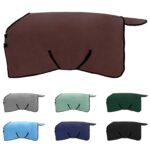 vidaXL Plášť pre kone Plná tmavohnedá Polyester – Obrázok 2