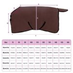 vidaXL Plášť pre kone Plná tmavohnedá Polyester – Obrázok 9