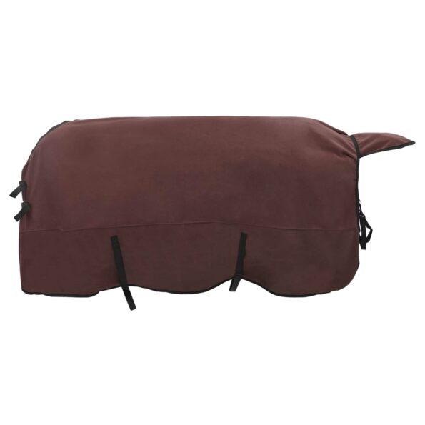 vidaXL Plášť pre kone Plná tmavohnedá 125 cm Polyester – Obrázok 4