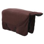 vidaXL Plášť pre kone Plná tmavohnedá 125 cm Polyester – Obrázok 5