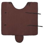 vidaXL Plášť pre kone Plná tmavohnedá 125 cm Polyester – Obrázok 6