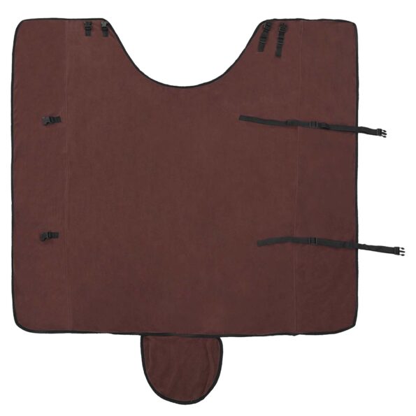 vidaXL Plášť pre kone Plná tmavohnedá 125 cm Polyester – Obrázok 6