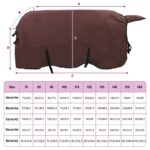 vidaXL Plášť pre kone Plná tmavohnedá Polyester – Obrázok 9