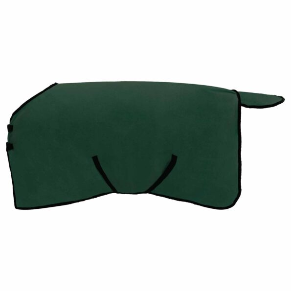 vidaXL Plášť pre kone Plná tmavozelená 75 cm Polyester – Obrázok 4