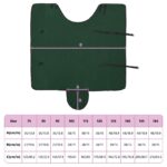 vidaXL Plášť pre kone Plná tmavozelená 165 cm Polyester – Obrázok 10