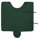 vidaXL Plášť pre kone Plná tmavozelená 165 cm Polyester – Obrázok 6