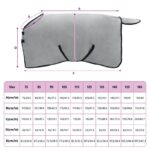 vidaXL Plášť pre kone Plná svetlošedá a ružová Polyester – Obrázok 9