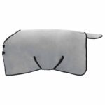 vidaXL Plášť pre kone Plná svetlošedá a ružová 115 cm Polyester – Obrázok 4