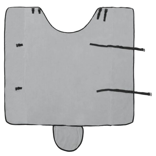 vidaXL Plášť pre kone Plná svetlošedá a ružová Polyester – Obrázok 6