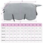 vidaXL Plášť pre kone Plná svetlošedá a ružová Polyester – Obrázok 9