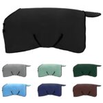 vidaXL Plášť pre kone Čierna Polyester – Obrázok 2