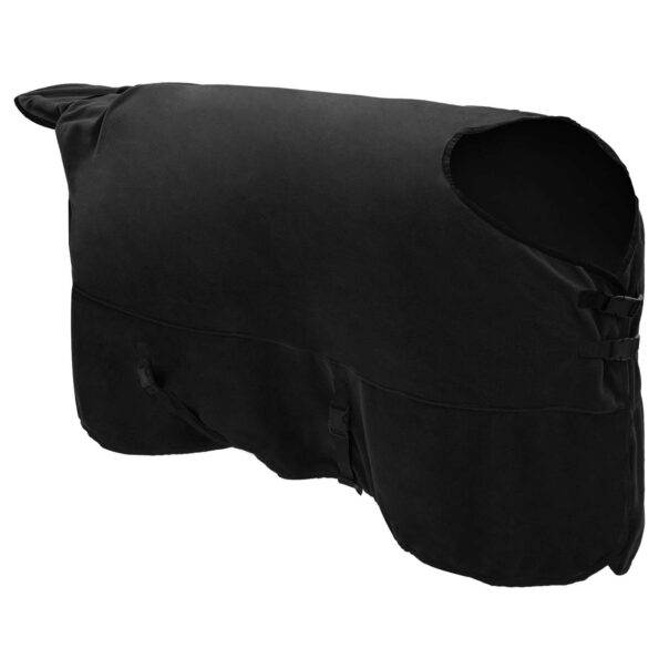 vidaXL Plášť pre kone Čierna 125 cm Polyester – Obrázok 3