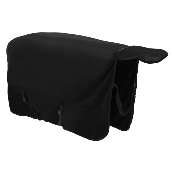 vidaXL Plášť pre kone Čierna 125 cm Polyester – Obrázok 5