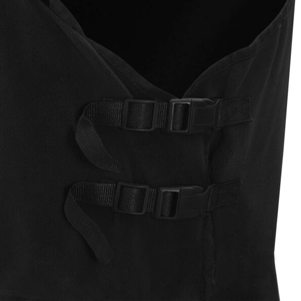 vidaXL Plášť pre kone Čierna 125 cm Polyester – Obrázok 7