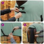 vidaXL Plášť pre kone Špeciálna zelená 75 cm Polyester – Obrázok 11