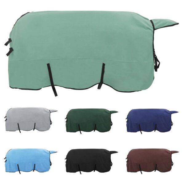 vidaXL Plášť pre kone Špeciálna zelená 165 cm Polyester – Obrázok 2