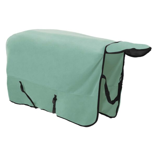vidaXL Plášť pre kone Špeciálna zelená 165 cm Polyester – Obrázok 5