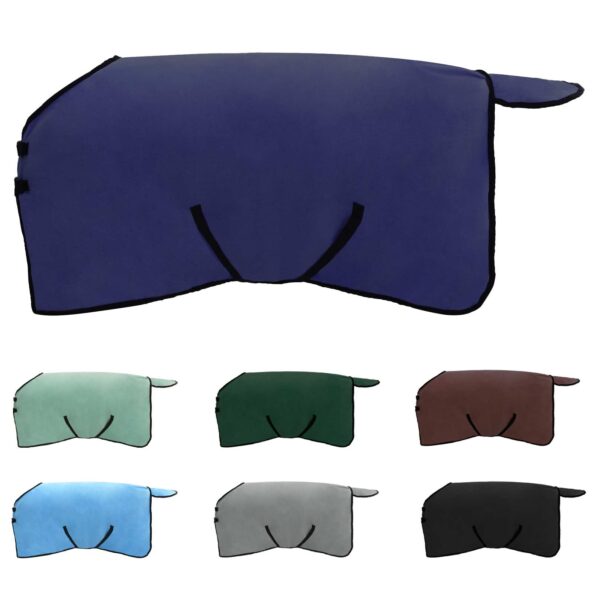 vidaXL Plášť pre kone Námornícka modrá Polyester – Obrázok 2