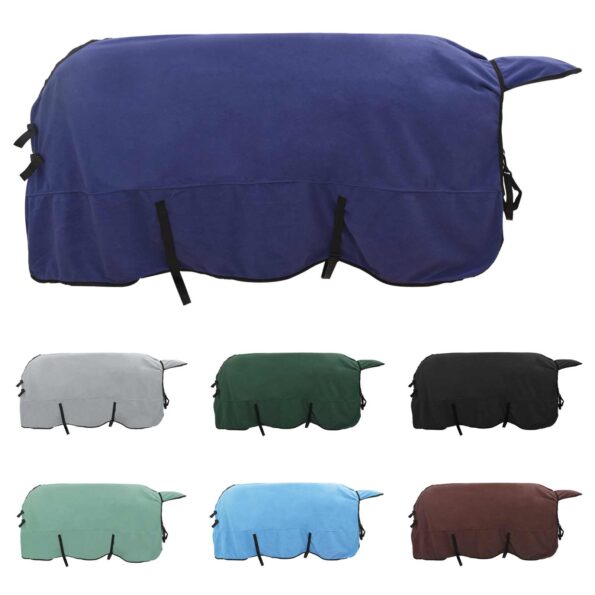 vidaXL Plášť pre kone Námornícka modrá Polyester – Obrázok 2