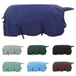 vidaXL Plášť pre kone Námornícka modrá Polyester – Obrázok 2