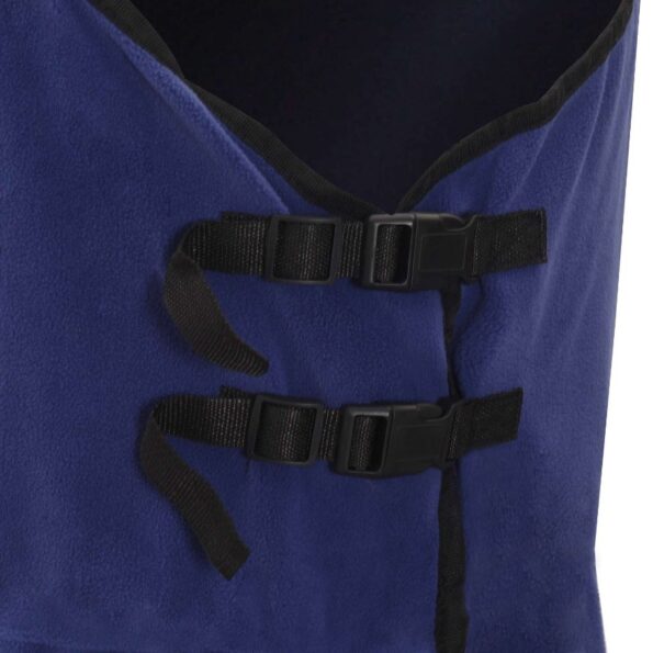 vidaXL Plášť pre kone Námornícka modrá Polyester – Obrázok 7