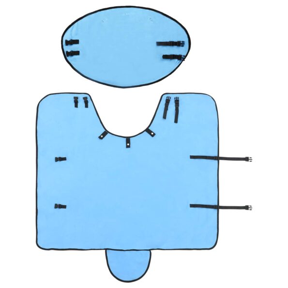 vidaXL Plášť pre kone Plný aqua Polyester – Obrázok 6