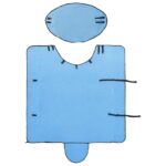 vidaXL Plášť pre kone Plný aqua Polyester – Obrázok 6