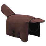 vidaXL Plášť pre kone Plná tmavohnedá 75 cm Polyester – Obrázok 5