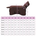 vidaXL Plášť pre kone Plná tmavohnedá Polyester – Obrázok 9