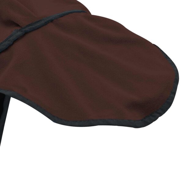 vidaXL Plášť pre kone Plná tmavohnedá 95 cm Polyester – Obrázok 7