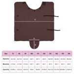 vidaXL Plášť pre kone Plná tmavohnedá 125 cm Polyester – Obrázok 10