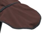 vidaXL Plášť pre kone Plná tmavohnedá 125 cm Polyester – Obrázok 7