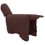 vidaXL Plášť pre kone Plná tmavohnedá 165 cm Polyester – Obrázok 5