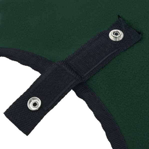 vidaXL Plášť pre kone Plná tmavozelená Polyester – Obrázok 8