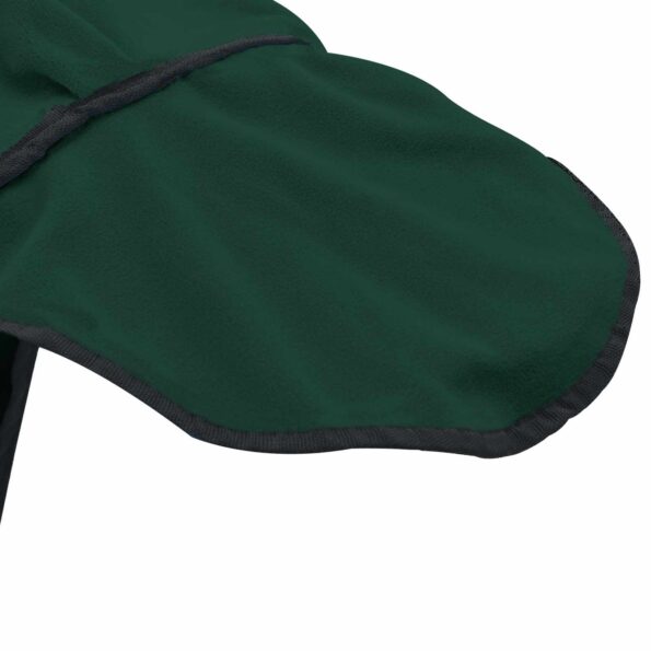 vidaXL Plášť pre kone Plná tmavozelená 105 cm Polyester – Obrázok 7