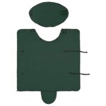 vidaXL Plášť pre kone Plná tmavozelená 145 cm Polyester – Obrázok 6