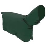 vidaXL Plášť pre kone Plná tmavozelená 155 cm Polyester – Obrázok 3
