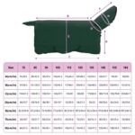 vidaXL Plášť pre kone Plná tmavozelená 155 cm Polyester – Obrázok 9