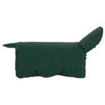 vidaXL Plášť pre kone Plná tmavozelená 165 cm Polyester – Obrázok 4