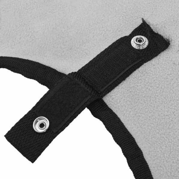 vidaXL Plášť pre kone Plná svetlošedá a ružová Polyester – Obrázok 8