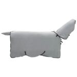 vidaXL Plášť pre kone Plná svetlošedá a ružová 95 cm Polyester – Obrázok 4